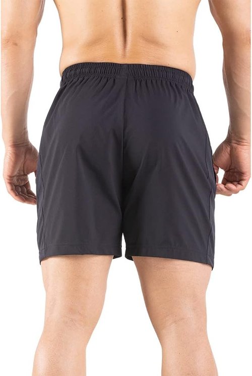 Gaglg Men's 5-Inch Running Shorts - Quick Dry Athletic Gym Shorts with Zipper Pockets | 2-Pack