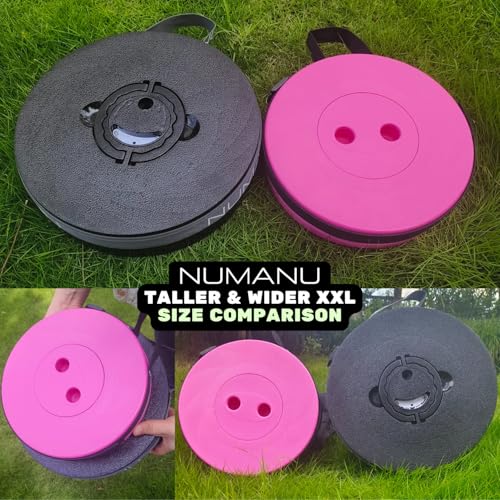 XXL Collapsible Stool for Adults 19.7 Inch Pack of 2 Cushioned & Bag Variation