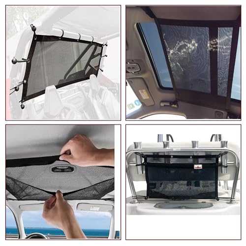 24 Inch Mesh Boat Storage Bag with Elastic Rings - Cargo Organizer Pouch