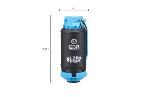 Lancer Tactical - GBR Outdoor 130 Round Spring Powered ABS BB Impact Shower for Airsoft, Pack of 2 - Blue