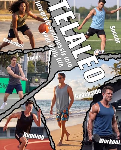 X-Large 5 Pack Men's Workout Mesh Tank Tops Sleeveless Gym Fitness Shirts