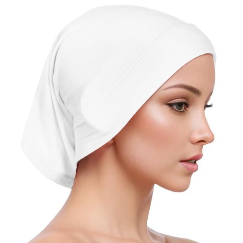 Yeieeo 4 Pcs Women Hijab Undercap, Islamic Muslim Under Hijab Cap Inner Under Scarf Hat Turban Caps