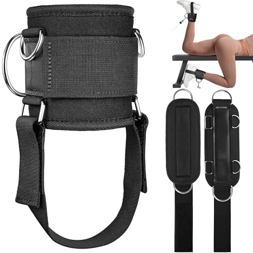 Ankle Straps for Home Gym Cable Machine - Padded Adjustable Fitness Accessories