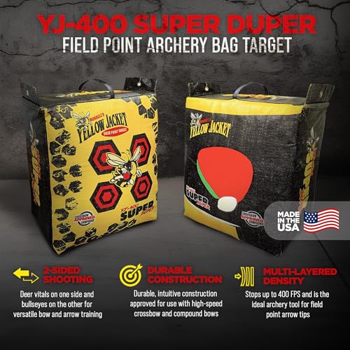 Morrell Super Duper Field Point Bow Target with Dual Faces, Yellow