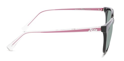 Hobie Polarized Lifestyle Sunglasses, Medium Fit, Monica (Black/Clear/Grey)
