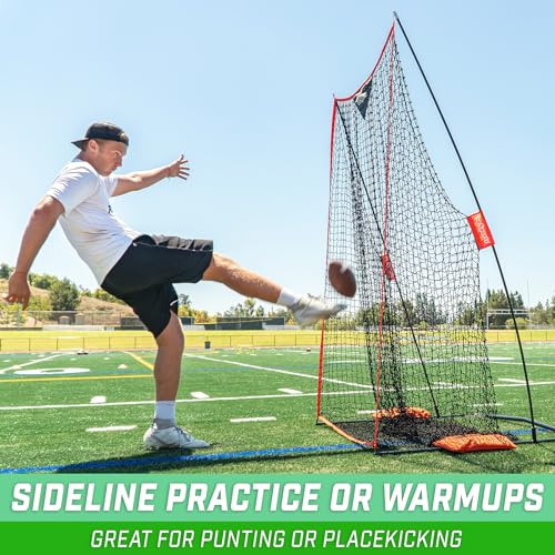 GoSports 7 ft x 4 ft Football Kicking Net for Practice & Training