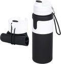 Collapsible Water Bottle - 26oz BPA-Free, Lightweight Leak-Proof Design | Portable Travel Bottle (Black)
