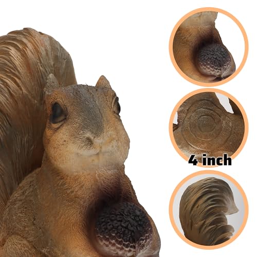 3D Animal Target Squirrel Foam Archery Target with Ground Stakes for Outdoor Hunting