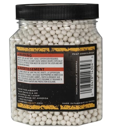Game Face 20GBW5J Biodegradable 6mm Match Grade - 5000 Count Multi