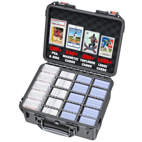 Graded Card Storage Box for Sports & Trading Cards - Large Capacity Organizer