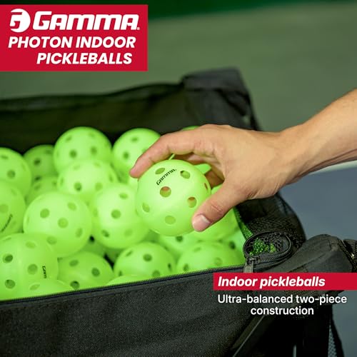 Yellow Indoor Pickleballs Pack of 60 - USAPA Approved, High Visibility, Durable & Ultra-Balanced