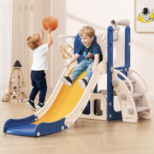 Babytronic 6-in-1 Toddler Indoor & Outdoor Climber Playset Blue & Yellow