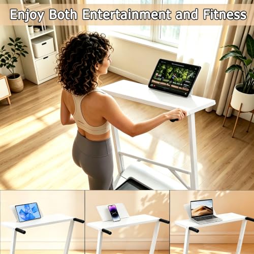 Alphaobo White Walking Pad Handle Bar for 23.6-Inch-Wide Treadmills – Safety & Support