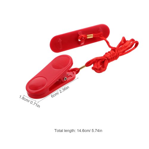 BCOATH Treadmill Safety Key Replacement with Dual Insert Emergency Stop Switch Compatible with Various Fitness Equipment Accessories 2.04X0.78X0.78In
