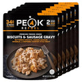 Freeze-Dried Breakfast Meal - Biscuits and Sausage Gravy 6-Pack - High Protein, Easy Prep