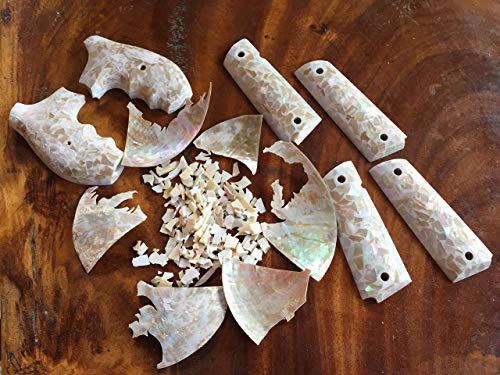 Black Mother of Pearl 1911 Pistol Grip for Colt Kimber Springfield Remington Taurus