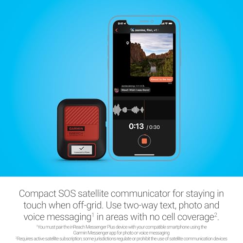 Garmin inReach Messenger Plus Satellite Communicator with Photo and Voice Messaging - New