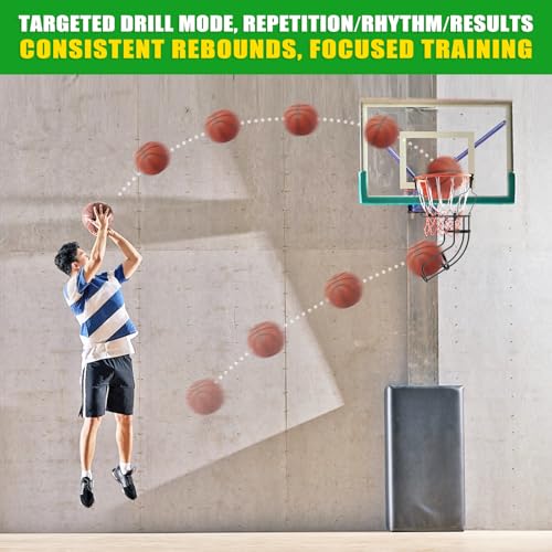 KingDolly Black 360° Swivel Basketball Return System with 3 Buckles - Training Aid