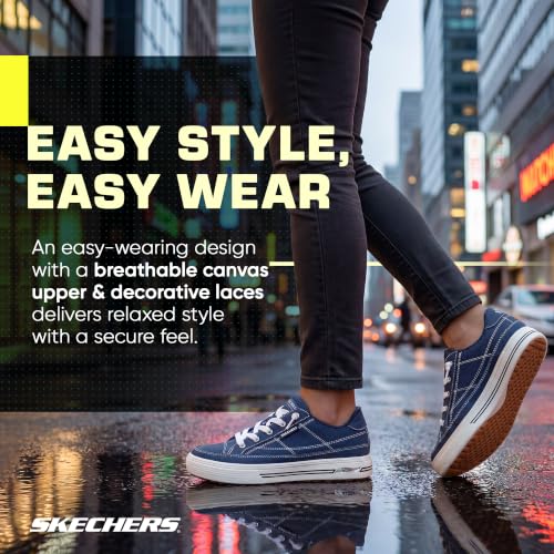 Skechers Women's Arch Fit Arcade Arcata Shoes Navy 9 - Comfortable Arch Support