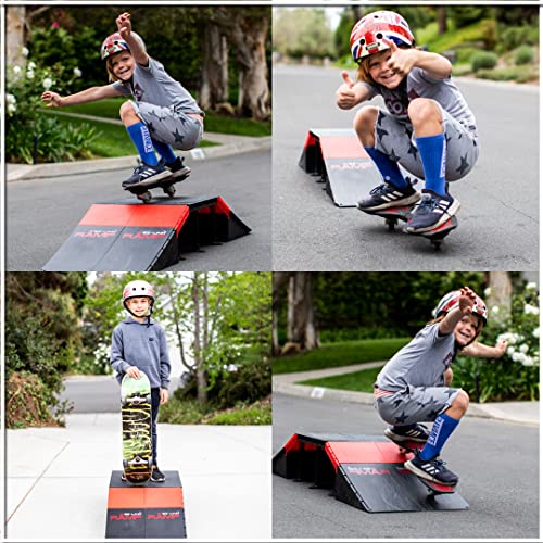 PLATPORTS 20+ Configuration Skateboard & BMX Ramp Set for Kids Ages 6-12
