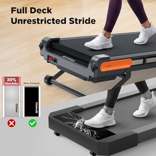 VITALWALK Portable Walking Pad Treadmill with Incline for Home & Office