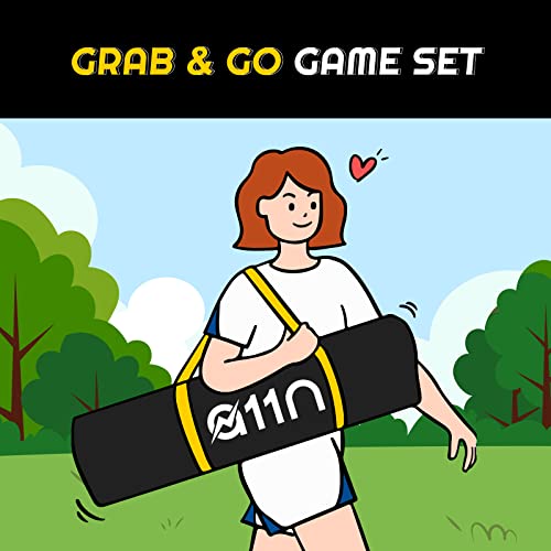 4-Way Volleyball and Badminton Net Set with Accessories for Backyard & Beach