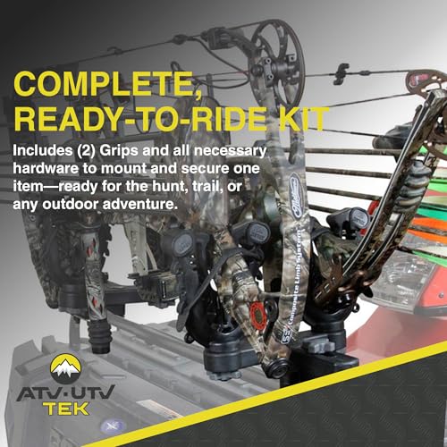 Double ATV Gun Rack with FlexGrip Pro for Rifles, Bows & Tools
