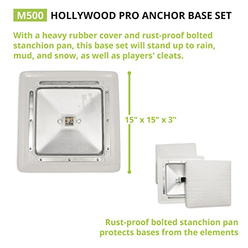 3 Pack Heavy-Duty Anchored Baseball Softball Base Set with Welded Stanchions - Perfect for Youth & Recreational Play - Variations of THIS listing