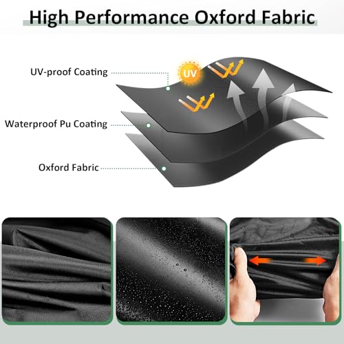 Isamant Waterproof 4/6 Passenger Golf Cart Cover 123" x 56" x 81" for EZGO, Club Car, Yamaha
