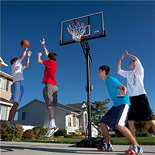 LIFETIME Portable Basketball System with 52 Inch Shatterproof Backboard & Adjustable Height - Basketball System