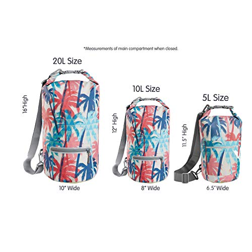 Såk Gear Skog Å Kust Waterproof Dry Bag - Palm, 20L, Floating Waterproof Bag for Kayaking & Outdoor Activities