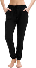Ludomi Women's Joggers - Comfortable Drawstring Sweatpants with Pockets for Lounging & Workouts
