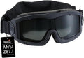 Lancer Tactical Safety Goggles - AERO 3mm Thick Lens | ANSI Z87.1 Rated, Anti-Scratch Shield