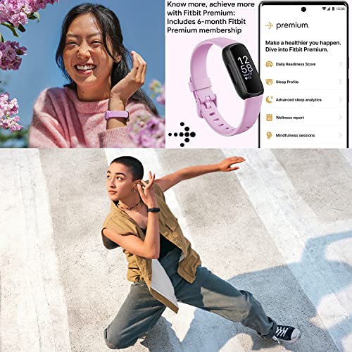Fitness Tracker with Heart Rate Sleep Monitoring & 2 Bands - Inspire 3 Lilac