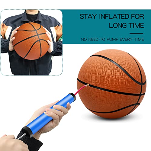12 Pack 29.5 Inch Official Size Basketballs with Pump - Indoor & Outdoor Play