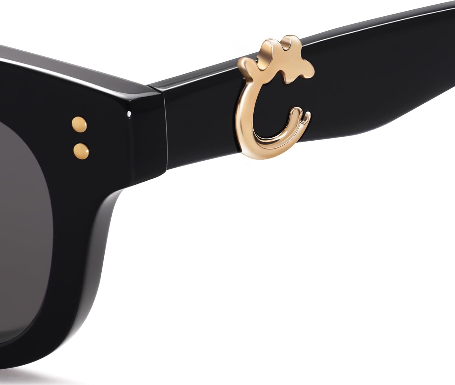 SOJOS Narrow Rectangle Sunglasses - Polarized UV400 Acetate Frame | Retro Classic Lace Coral Accent