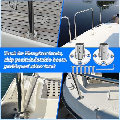 Heavy Duty Marine Stainless Steel Boat Hand Rail Fitting 7/8 Inch Diameter - 1 Piece
