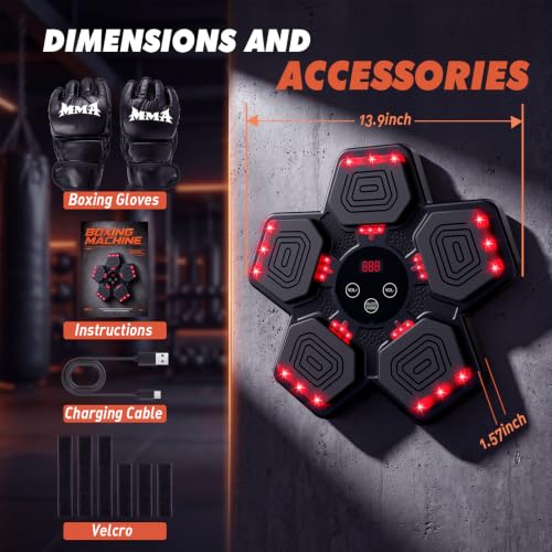 Liunkeng Red Bluetooth Boxing Machine Toy for Kids & Adults - Interactive Fitness Equipment