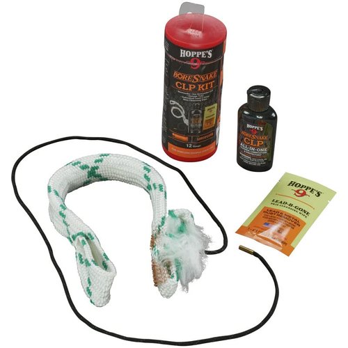 Hoppes Boresnake CLP Cleaning Kit for 12 Gauge Shotgun, Gun Snake for Gun Cleaning Kit (210012)