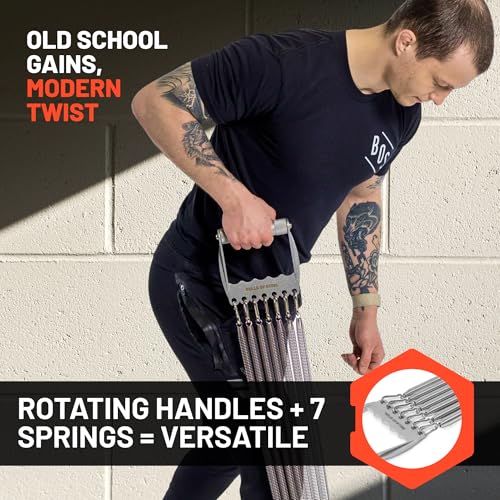 Adjustable Resistance Chest Expander for Men - Portable Upper Body Workout Equipment