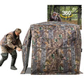FUNHORUN 2-3 Person 360 Degree See-Through Hunting Blind with Carry Bag
