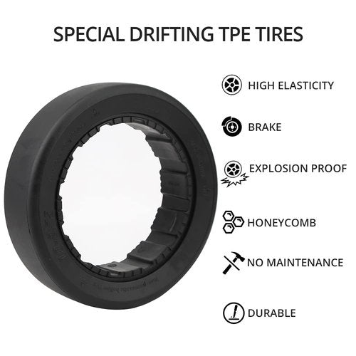 AULPACO Quick Release Sports Drift Tire are Suitable for Sagway Ninebot S MAX self-Balancing Scooters and Ninebot Gokart Pro Kart Accessories