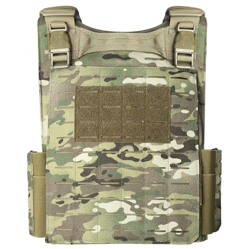 Lightweight Camouflage Hunting Vest with Quick-Release Buckle - One Size / Mc