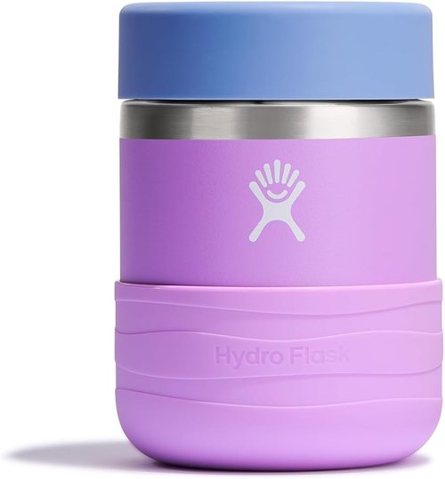 Hydro Flask Insulated Food Container - 12 Oz Snack Jar for Kids - Stylish Anemone Purple Lunch Box