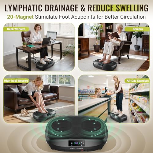 FLYBIRD Vibration Plate Exercise Machine for Full Body Workout - Standard