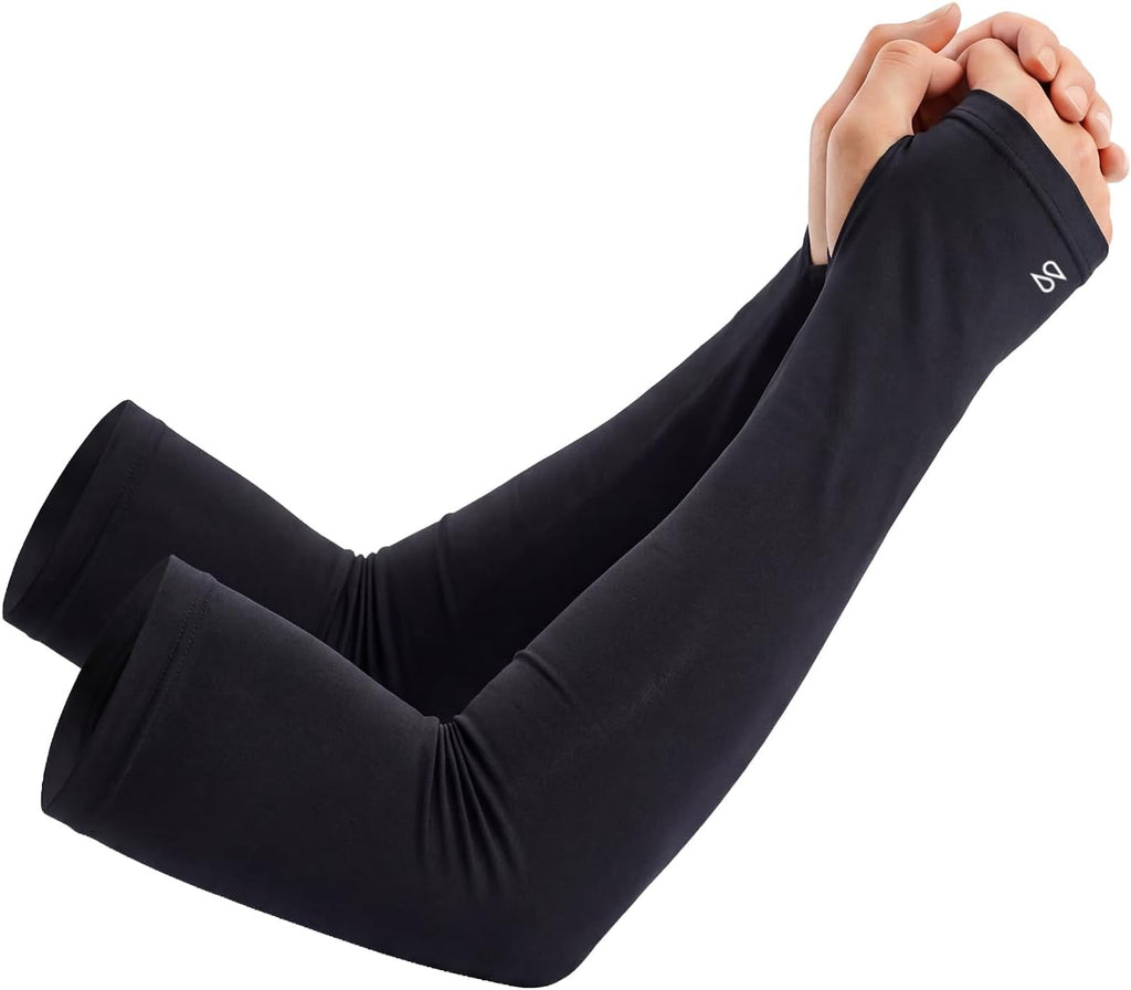 Stelle Sun Protection Arm Sleeves - Cooling UV Golf & Gardening Covers with Thumb Holes | Outdoor Gear