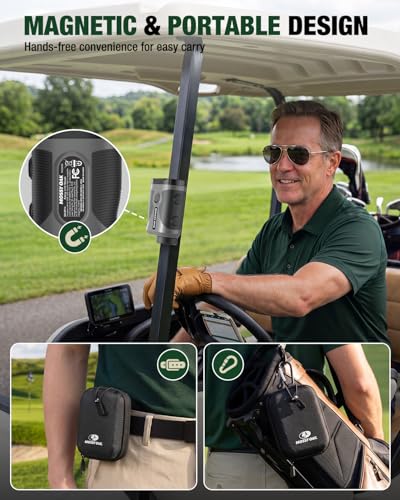 Mossy Oak Golf Rangefinder with Slope Switch 1200Y Long Range & HD View