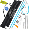 Hawaiian Sling Fishing Spear Set - 72 Inch Fiberglass Pole with 3 Prong Tips & Travel Bag