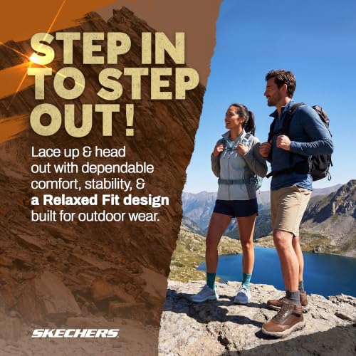 Skechers Men's Santoro Hopkins Water-Resistant Hiking Boots - Cocoa, Size 10