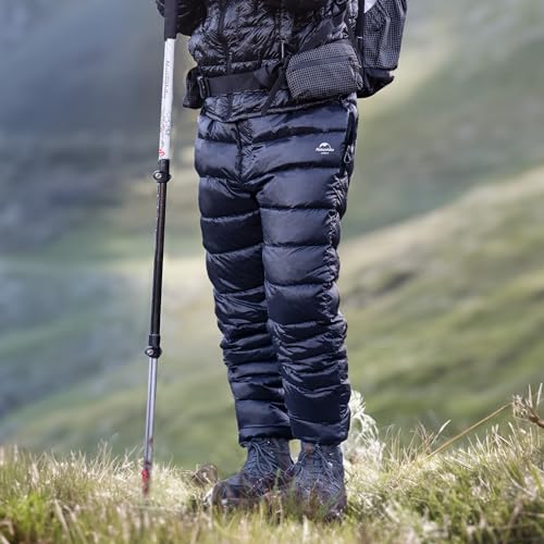 Men's & Women's Winter Down Pants - 800FP Windproof Puffy Hiking Pants